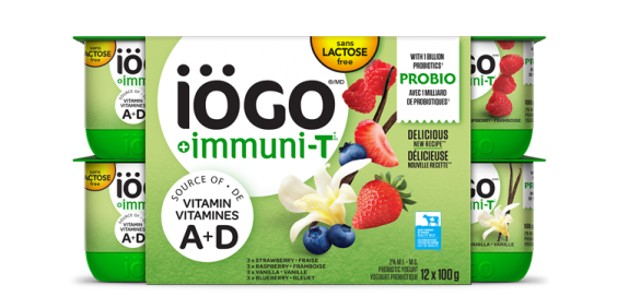 iögo ImmuniT yogurt strawberry-Raspberry-Blueberry-Vanilla 12x100g