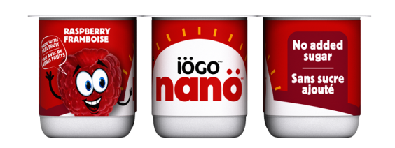 iögo nanö raspberry yogurt no added sugar